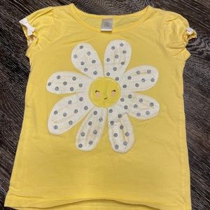 Girls Gymboree Yellow Sunshine T Shirt sz 7, EUC
